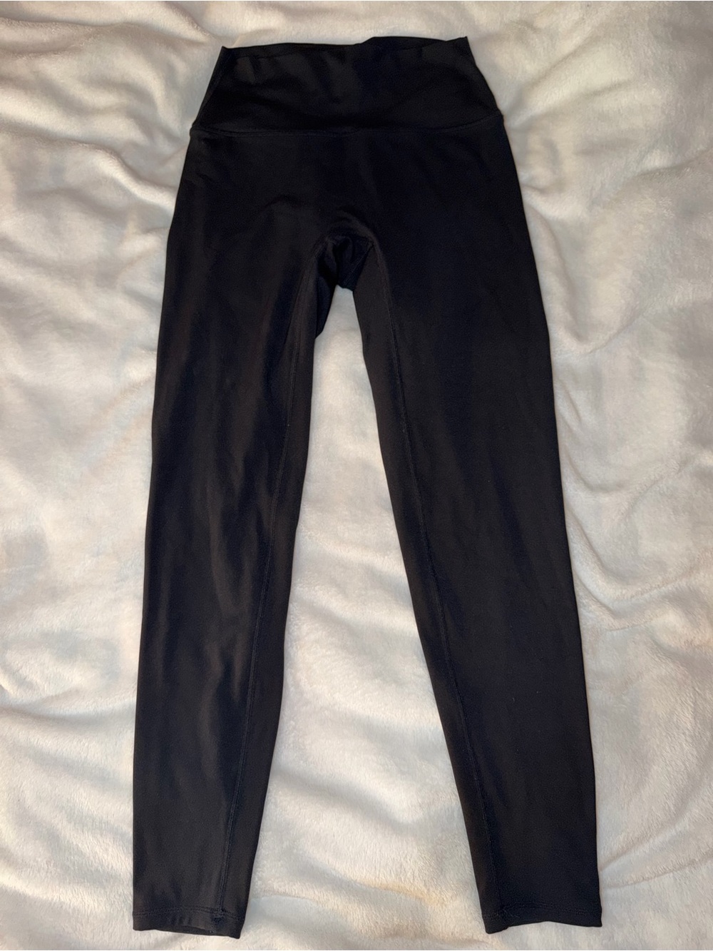 Black High-Rise Kids Leggings